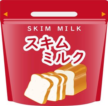 脱脂粉乳：スキムミルクのイラスト